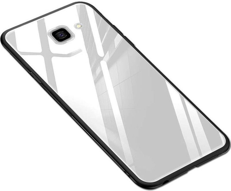 Mobilive Back Cover for Samsung Galaxy J7 Prime Glass Back Cover with Side Soft TPU, Slim Profile, Durable Case  (White, Grip Case, Pack of: 1)