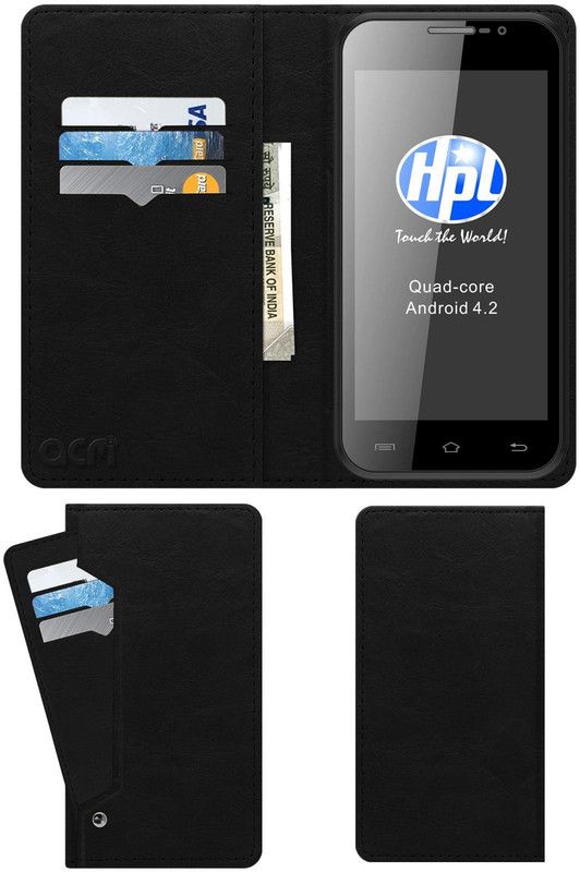 ACM Flip Cover for Hpl A1xp  (Black, Cases with Holder, Pack of: 1)