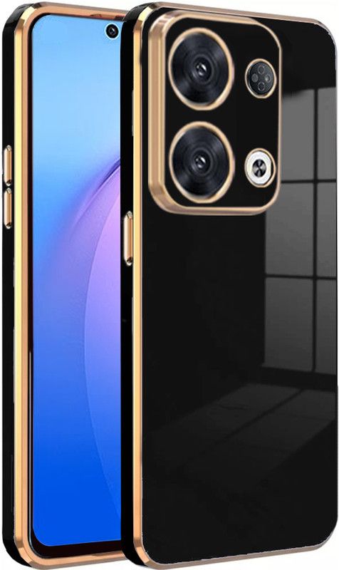 KARWAN Back Cover for OPPO Reno8 Pro  (Black, Shock Proof, Silicon, Pack of: 1)