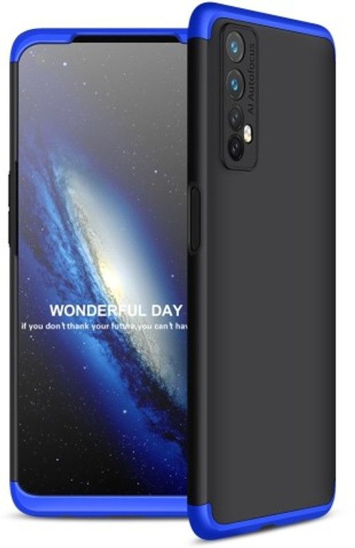 Cermarise Front & Back Case for Realme 7  (Blue, Dual Protection, Pack of: 1)