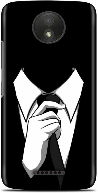 Sankee Back Cover for Motorola Moto C Plus  (Black, Hard Case)
