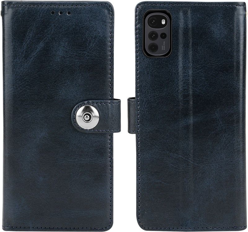 BOZTI Flip Cover for Motorola Moto G22, Moto G22  (Blue, Grip Case, Pack of: 1)