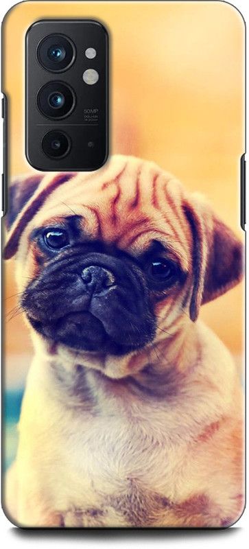WallCraft Back Cover for OnePlus 9RT 5G PUG, CUTE DOG, CUTE, ANIMAL, PET  (Multicolor, Dual Protection, Pack of: 1)