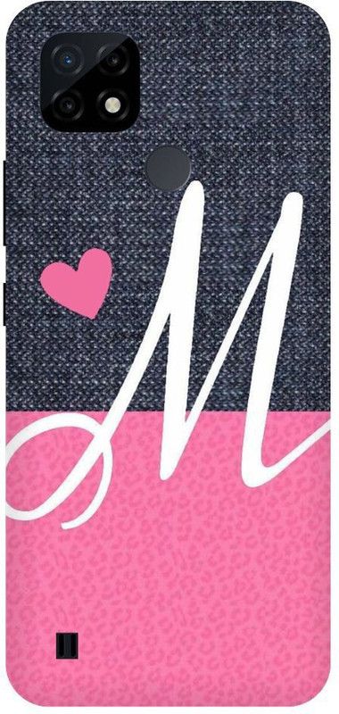Thecoverking Back Cover for Realme C21 ( M name, M word, M alphabet, M latter, back cover  (Multicolor, Pack of: 1)