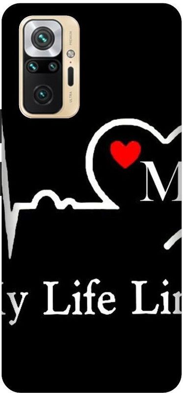 GRAFIQE Back Cover for REDMI Note 10 Pro M2101K6P M, M LETTER, M ALPHABET, MY LIFE LINE M  (Multicolor, Shock Proof, Pack of: 1)