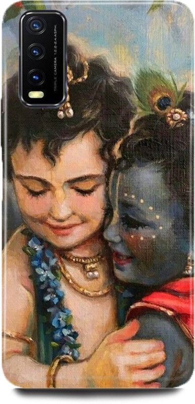 FUGGA Back Cover for Vivo Y12s, V2033, RADHA, KRISHNA, KANHAIYA, JI, KRISHAN, JI, GOD  (Multicolor, Hard Case, Pack of: 1)
