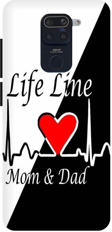 PICHKU Back Cover for REDMI NOTE 9-M2003J15SC-DAD,MOM,PAA,PAPA,LIFE,LINE,LOVE,BAAPU,AMMI,MUMMY,MAA,MOTHER,FATHER  (Black, Hard Case)