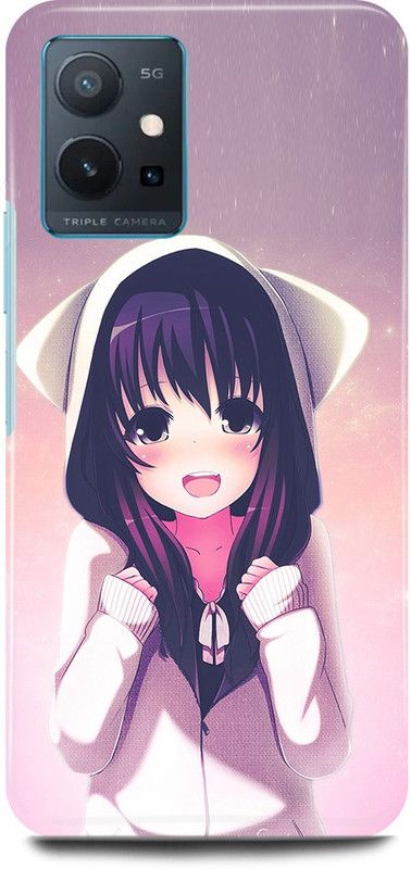 JUGGA Back Cover for OPPO K10, CPH2373, GIRL, ANIME, BTS, LOVELY GIRL, CARTOON, CUTE GIRL, DOLL  (White, Hard Case)