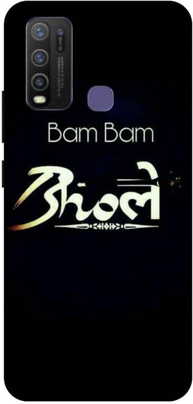 UMPRINT Back Cover for Vivo Y30 Bam bam Bhole Shiva Printed Back Cover  (Multicolor, Hard Case, Pack of: 1)