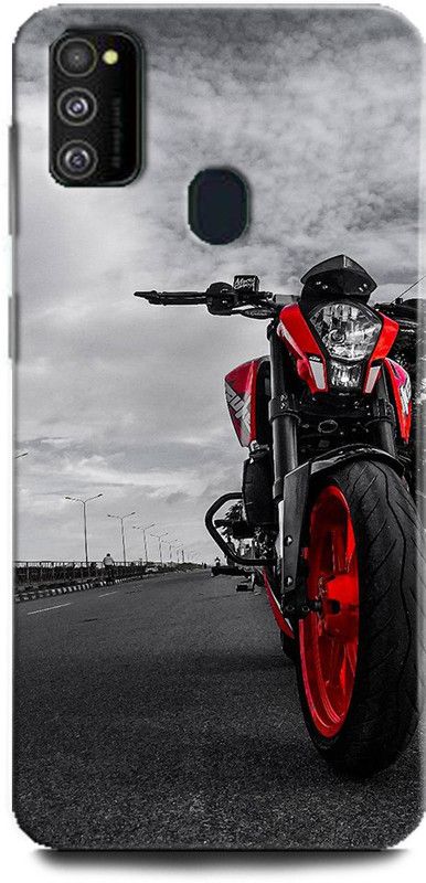 WallCraft Back Cover for Samsung Galaxy M21 BIKE, DUKE, DUKE BIKE LOVER, SUPERBIKE, CLASSIC  (Multicolor, Dual Protection, Pack of: 1)
