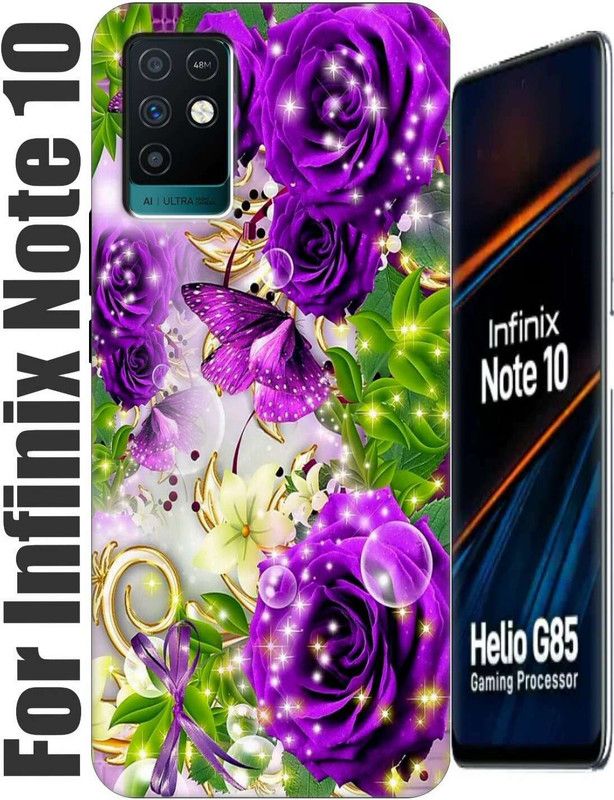 StroFit Back Cover for Infinix Note 10 2783  (Silver, Dual Protection, Silicon, Pack of: 1)