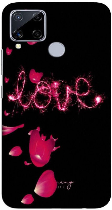 CROKIAN Back Cover for Realme C15 Love Back Cover  (Multicolor, Hard Case, Pack of: 1)