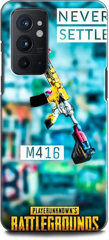 WallCraft Back Cover for OnePlus 9RT 5G GUN, PISTOL, ARMY, AMMO, M416, PUBG  (Multicolor, Dual Protection, Pack of: 1)