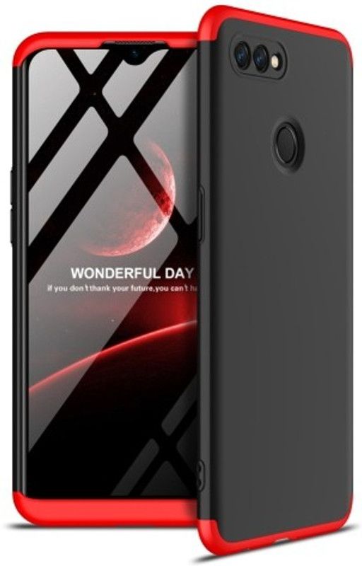 Cermarise Front & Back Case for Oppo F9  (Red, Dual Protection, Pack of: 1)