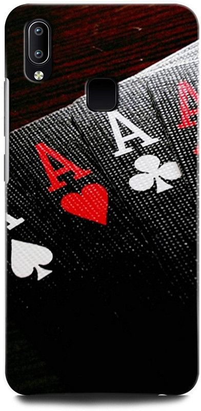 ORBIQE Back Cover for Vivo Y95 1807/1818 TASH GAME, EKKA, BLACK, CALL BREAK  (Multicolor, Hard Case, Pack of: 1)