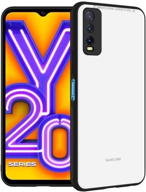 A3sprime Back Cover for vivo Y11s, [Shockproof & Drop Protective 9H Hardness Back Glass Case Cover]  (White, Shock Proof, Pack of: 1)