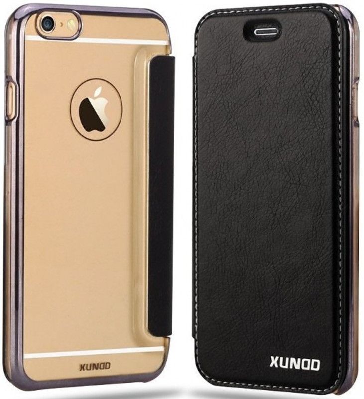 XUNDD Flip Cover for Apple iPhone 6, Apple iPhone 6S  (Black, Pack of: 1)