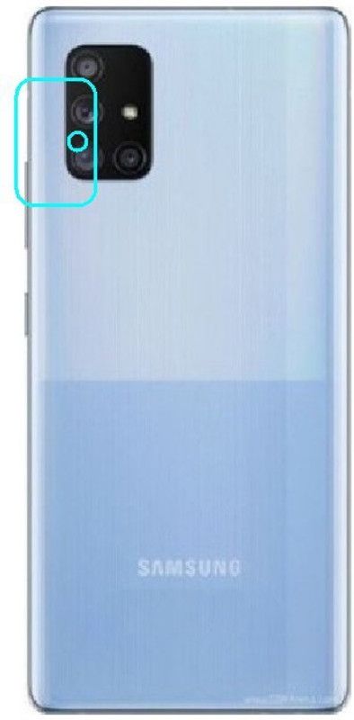 HEAVIN Back Camera Lens Glass Protector for Samsung Galaxy A Quantum  (Pack of: 1)