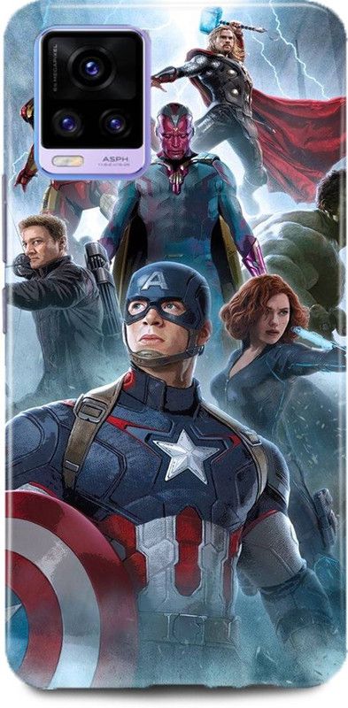 MP ARIES MOBILE COVER Back Cover for ViVO V20, V2025, AVENGER LOGO AVENGERS MARVELS SUPERHERO SUPERHEROES AVENGERS END GAME  (Multicolor, Hard Case, Pack of: 1)
