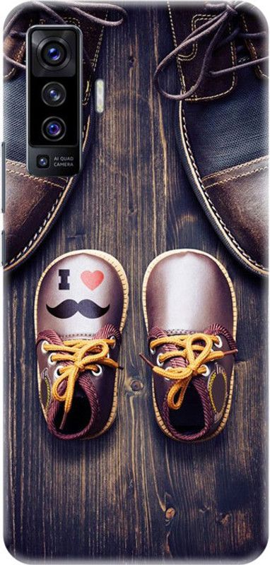 PNBEE Back Cover for Vivo X50 - Shoes Print  (Multicolor, Hard Case, Pack of: 1)