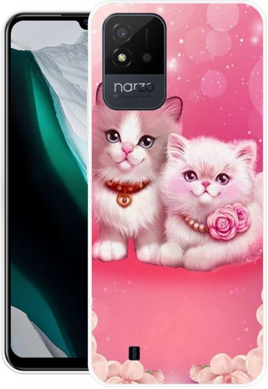BAILAN Back Cover for Realme Narzo 50i, Realme C11 2021, Realme C20  (Multicolor, Grip Case, Silicon)
