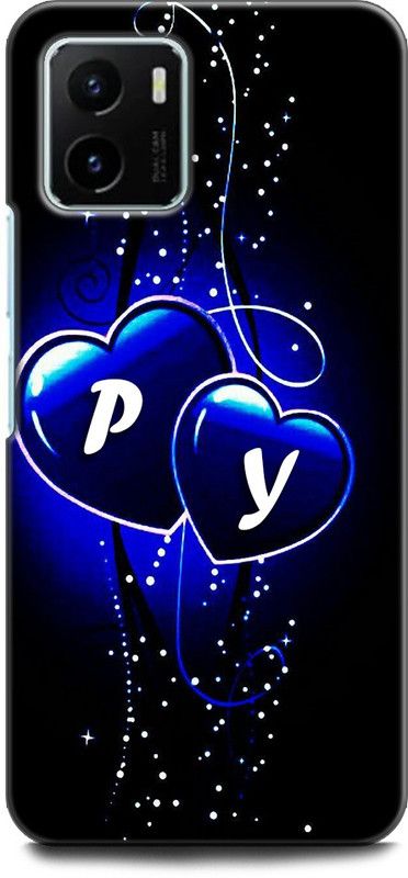 WallCraft Back Cover for Vivo Y15s, V2120 P Y, P LOVES Y, NAME, ALPHABET, PY LOVE, HART, BLUE  (Multicolor, Dual Protection, Pack of: 1)