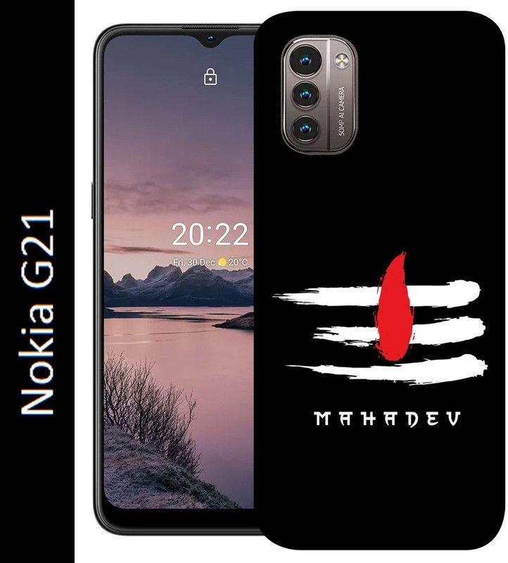 mitzvah Back Cover for Nokia G21  (Black, White, Grip Case, Silicon)