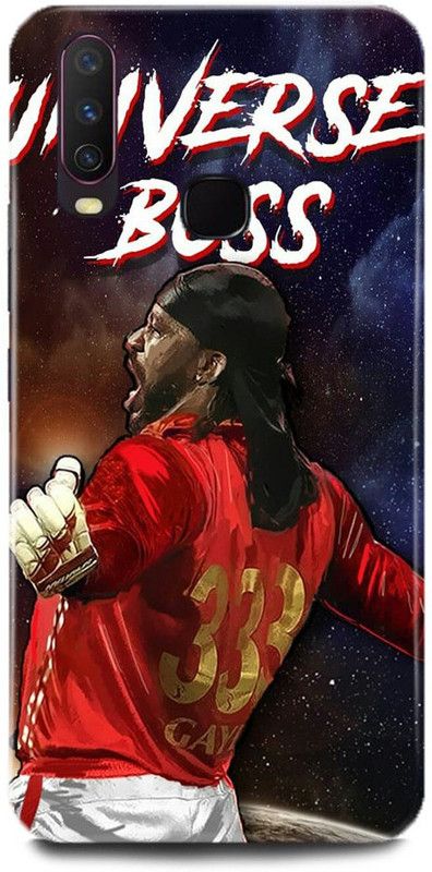 play fast Back Cover for Vivo Y15/1901 CHRIS GAYLE PRINTED  (Multicolor, Hard Case, Pack of: 1)