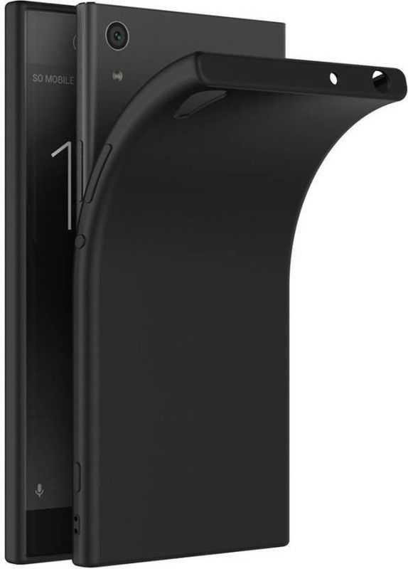 ZIVITE Back Cover for Sony Xperia XA  (Black, Silicon, Pack of: 1)