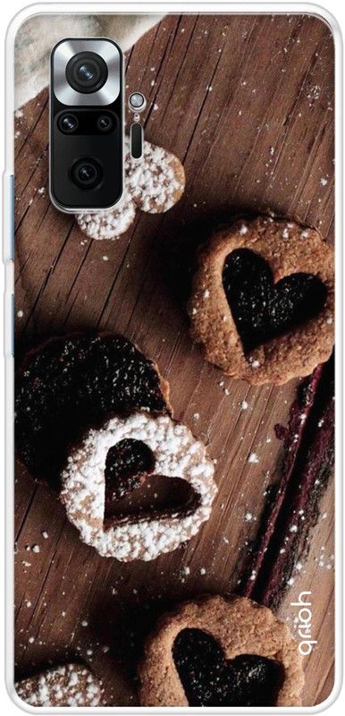 QRIOH Back Cover for Mi Redmi Note 10 Pro Max  (Brown, Grip Case, Silicon)