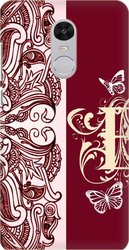 Coberta Case Back Cover for Mi Redmi Note 4 Pink Name Alphabet E Design Back Case For Rd Note 4 By Coberta  (Multicolor, Pack of: 1)