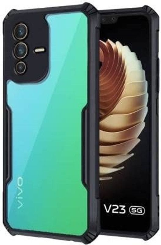 Chronic Back Cover for vivo V23e 5G, vivo V23e  (Black, Flexible, Pack of: 1)