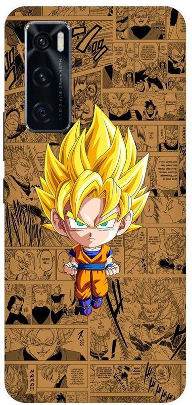 URCHIN Back Cover for Vivo V20SE Goku, Dragon Ball Z, Cartoon, Anime, Kame Hame, Super Saiyan  (Multicolor, Shock Proof, Pack of: 1)