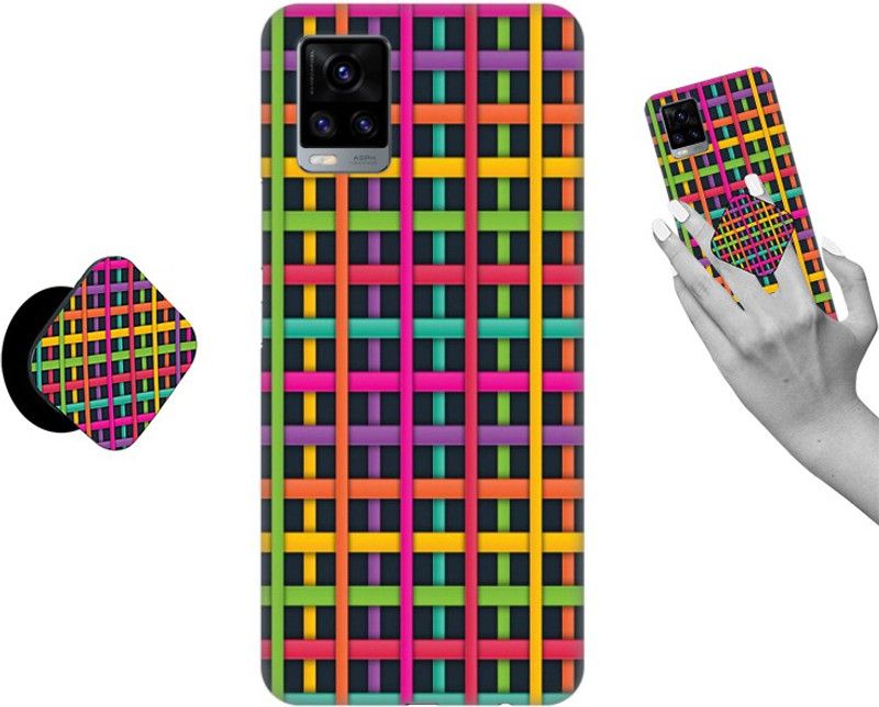 iCopertina Back Cover for Vivo V20, Vivo 20 2021  (Multicolor, Cases with Holder, Pack of: 1)