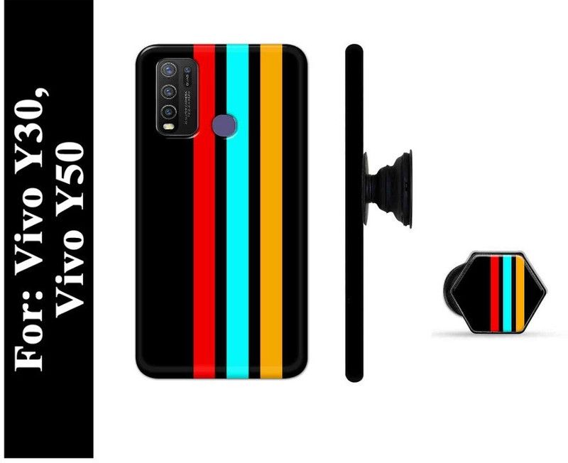 Elite Case Back Cover for Vivo Y30, Vivo Y50  (Multicolor, Cases with Holder, Pack of: 2)