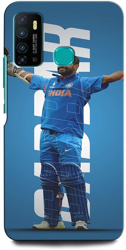 INTELLIZE Back Cover for Infinix Hot 9 SHIKHAR DHAWAN, SPORTS, CRICKET  (Multicolor, Hard Case, Pack of: 1)