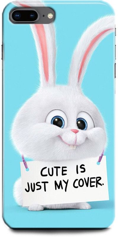 INDICRAFT Back Cover for Apple iPhone 7 Plus CUTE IS JUST MY COVER, CUTE CAT, LIFE OF PETS  (Multicolor, Hard Case, Pack of: 1)