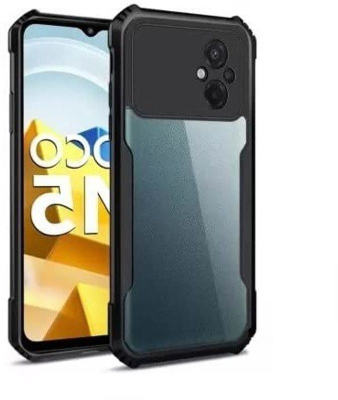 NKCASE Back Cover for POCO M5  (Transparent, Shock Proof, Pack of: 1)