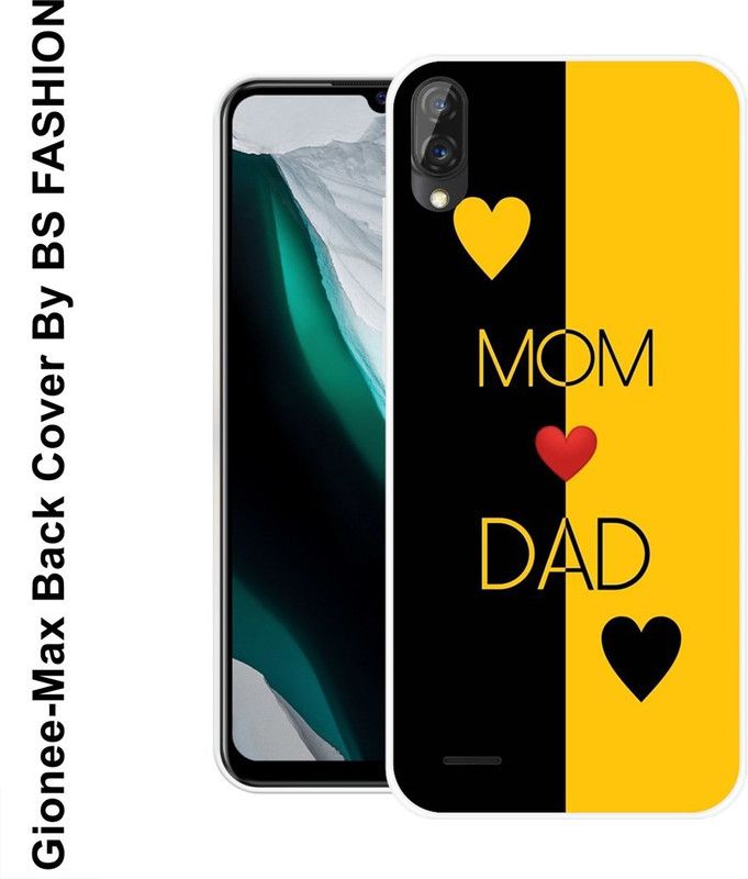 BSRAJ Back Cover for Gionee Max  (Black, Yellow, Grip Case, Silicon)