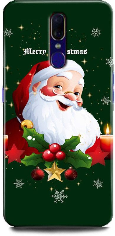 FIKORA Back Cover for OPPO F11/CPH1911 SANTA CLAUS PRINTED  (Multicolor, Hard Case, Pack of: 1)