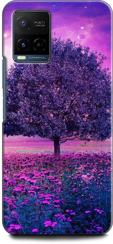 KEYCENT Back Cover for Vivo Y33T, V2146 FLOWERS, TREE, COLOURFUL NATURE  (Multicolor, Shock Proof)