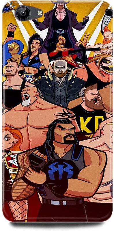 ZIGTOZAG SHOPPE Back Cover for vivo Y53, 1606, WWE, WWF, BROCK, ROMAN, UNDERTAKER, EDGE  (Multicolor, Hard Case)