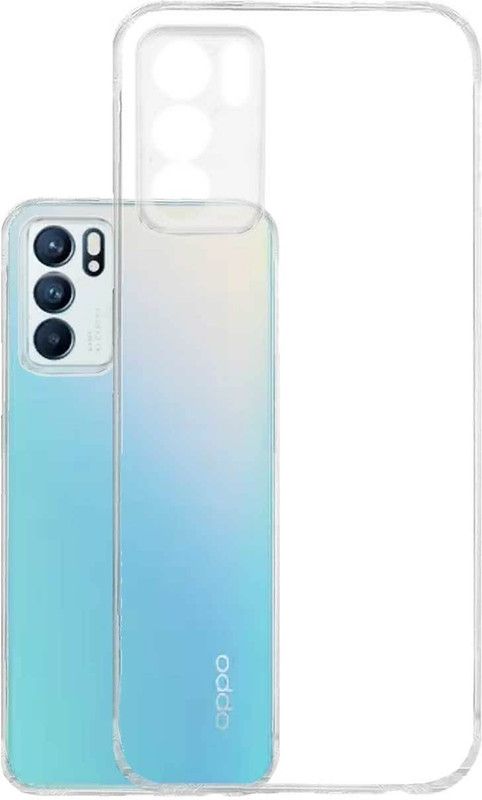 RRTBZ Back Cover for Oppo Reno6 5G  (Transparent, Flexible, Silicon, Pack of: 1)