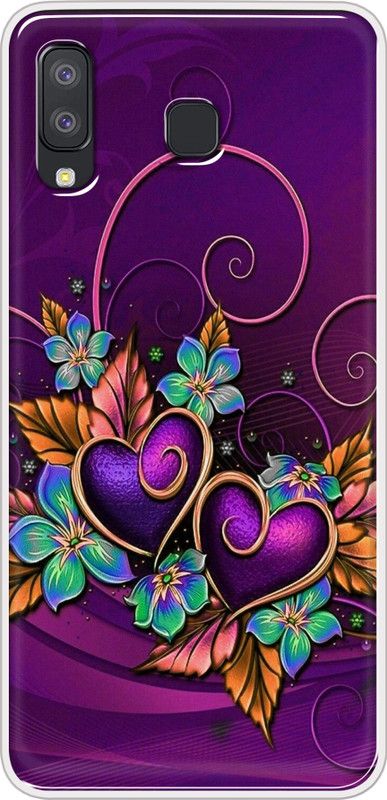 Hansviprint Back Cover for Samsung Galaxy A8 Star  (Purple, Grip Case, Silicon, Pack of: 1)