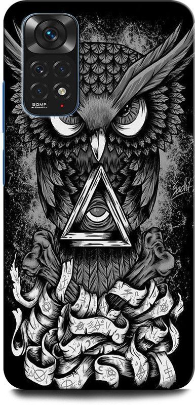 GRAFIQE Back Cover for Redmi Note 11s OWL, TRIPPY, WORLD, EYE, USA, ILLUMINATI, MASONICO, OWL  (Multicolor, Shock Proof, Pack of: 1)