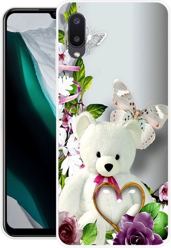 BLUEZAP Back Cover for Samsung Galaxy M02, Samsung Galaxy A02  (White, Grip Case, Silicon, Pack of: 1)