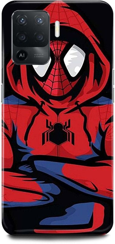 JUGGA Back Cover for OPPO F19 Pro, THE, AMAZING, SPIDERMAN, SPIDER  (Red, Hard Case)