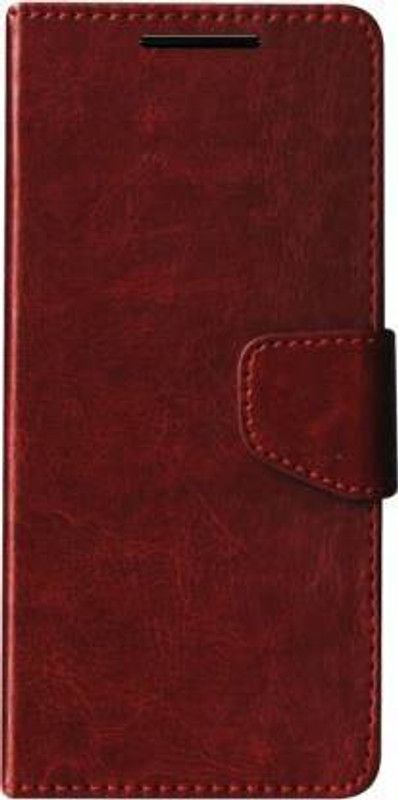 STARFUN Flip Cover for Tecno Pova 2  (Brown, Cases with Holder)