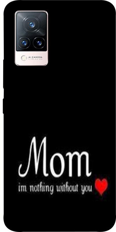 PrintCorner Back Cover for ViVO V21 5G  (Black, Grip Case, Silicon, Pack of: 1)