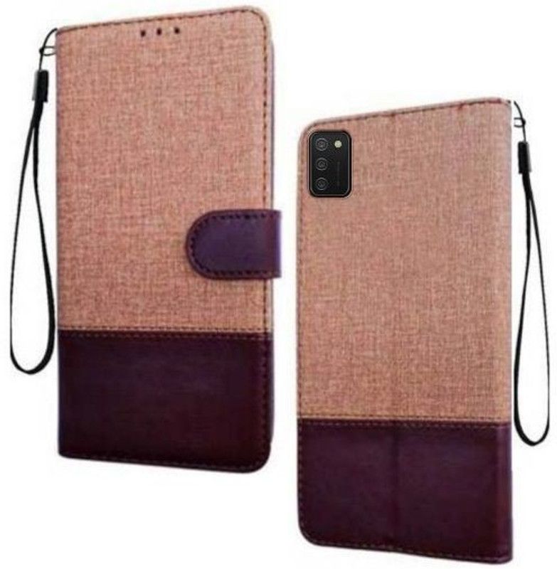RidivishN Back Cover for SAMSUNG Galaxy A03s  (Brown, Shock Proof)